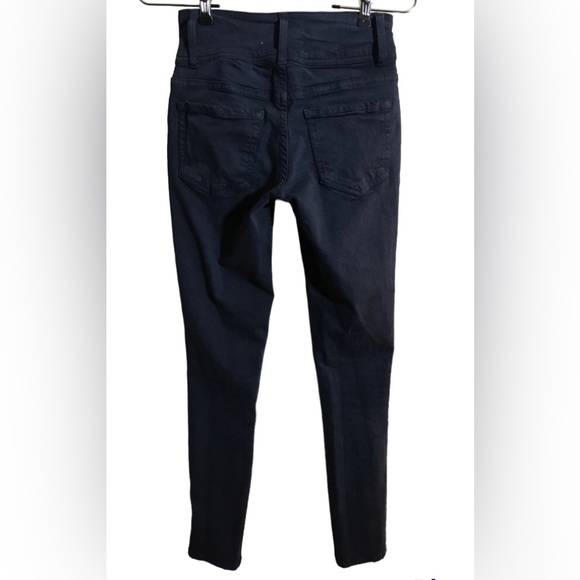 Cali 1850 Dark Blue Faded Wash Mid Rise Skinny Ankle Jean/Pant. Sz 0. - Picture 3 of 7